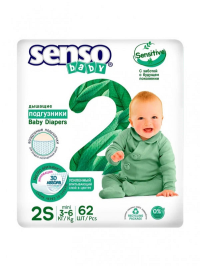 ПРОДУКТЫ ДЛЯ ДЕТЕЙ БелЭмса БелЭмса подгузники Senso baby Sens. Mini 2S (3-6кг) N62